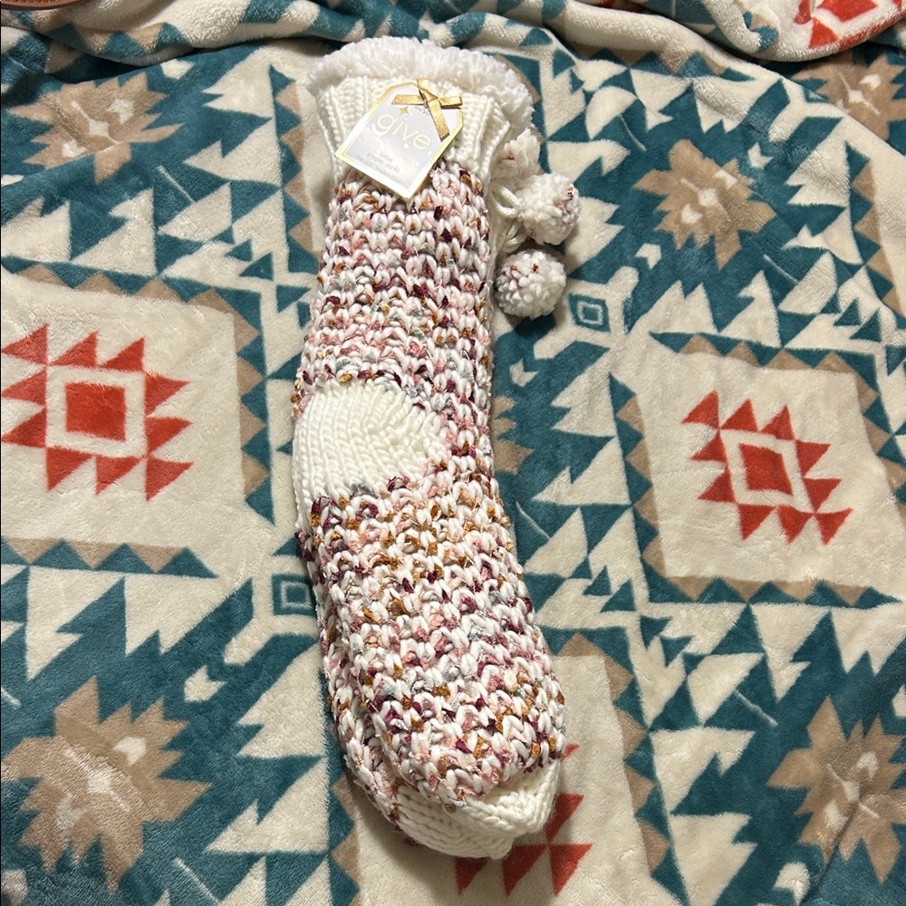 Cozy Multicolor Knit Socks - Picture 2 of 2